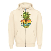 Sandshell pineapple summer Zipper Hoodie - BarkalooDesign