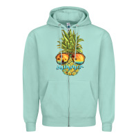 Seafoam pineapple summer Zipper Hoodie - BarkalooDesign