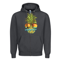 Smoke pineapple summer Zipper Hoodie - BarkalooDesign