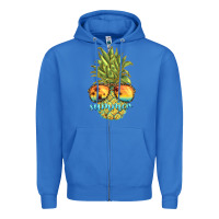 True Royal pineapple summer Zipper Hoodie - BarkalooDesign