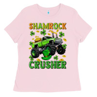 Bubblegum Pink st patricks shamrock crusher Ladies Tee - Neo Western