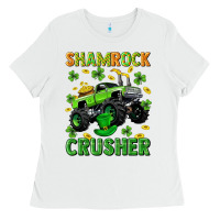 White st patricks shamrock crusher Ladies Tee - Neo Western