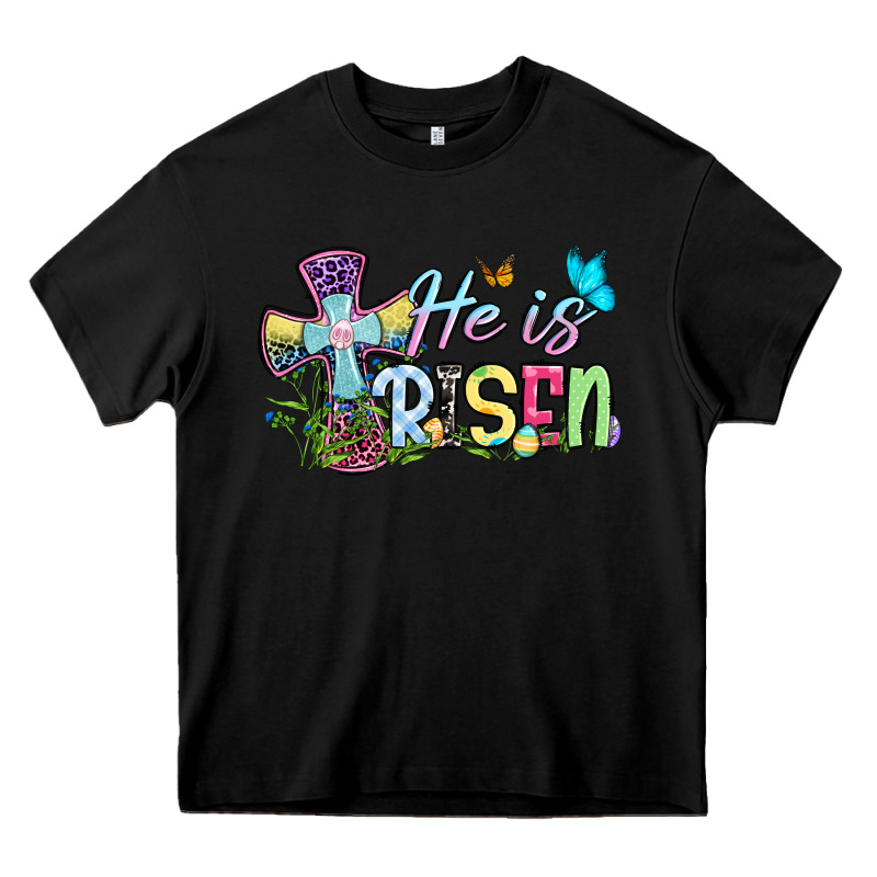 Easter Day He Is Risen Heavy Core Tee by OliviaCreatesArt | Teevron