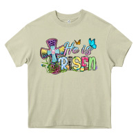 Mossy Easter Day He is risen Heavy Core Tee - OliviaCreatesArt