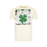 Vintage Arctic shamrock patterned clothing Vintage Tee - MaliasSmallBusiness