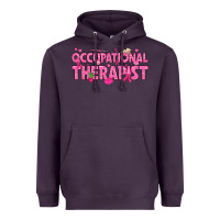 Plum breast cancer occupational therapist Heavyweight Hoodie - texasbilliewilder
