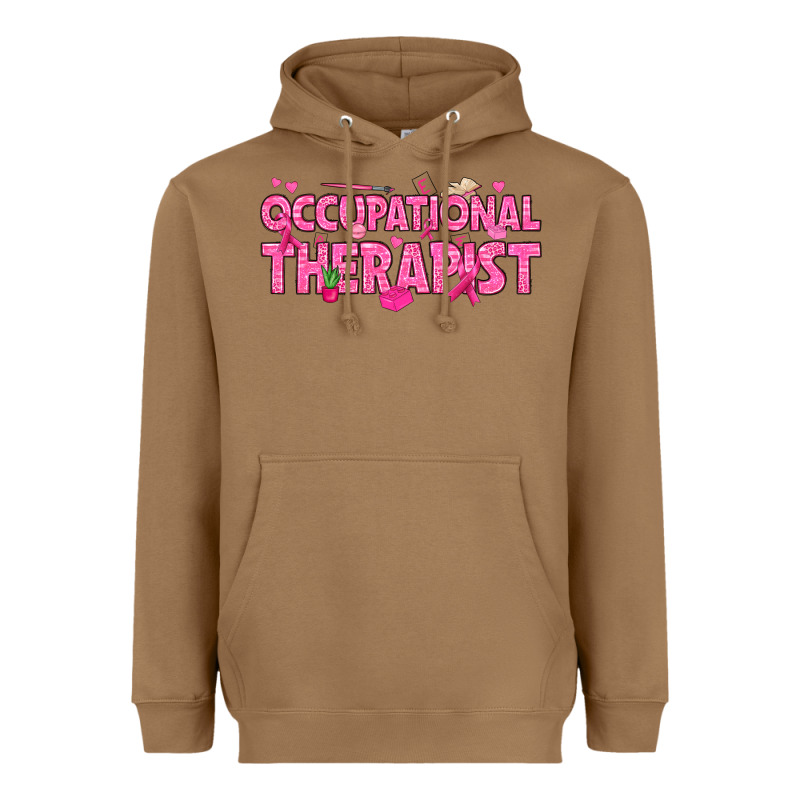Breast Cancer Occupational Therapist Heavyweight Hoodie by texasbilliewilder | Teevron