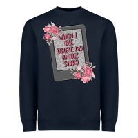 Navy when i die delete my kindle history Heavyweight Sweatshirt - MaliasSmallBusiness