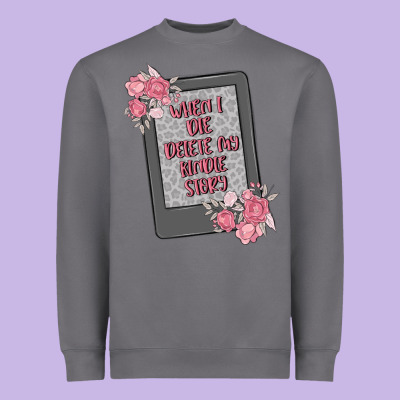 When I Die Delete My Kindle History Heavyweight Sweatshirt Designed By Maliassmallbusiness