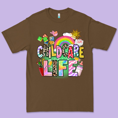 Childcare Life Premium Tee Designed By Adodesignshop