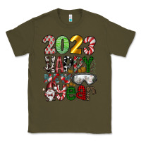 Army Green 2023 Happy New Year Classic Tee - CowhideDigitalArt