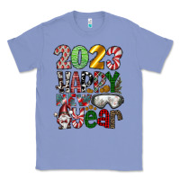 Colony Blue 2023 Happy New Year Classic Tee - CowhideDigitalArt