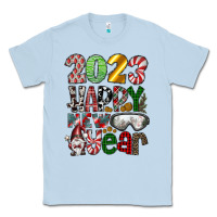 Dusty Blue 2023 Happy New Year Classic Tee - CowhideDigitalArt