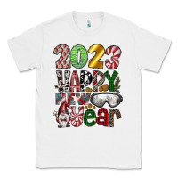 White 2023 Happy New Year Classic Tee - CowhideDigitalArt