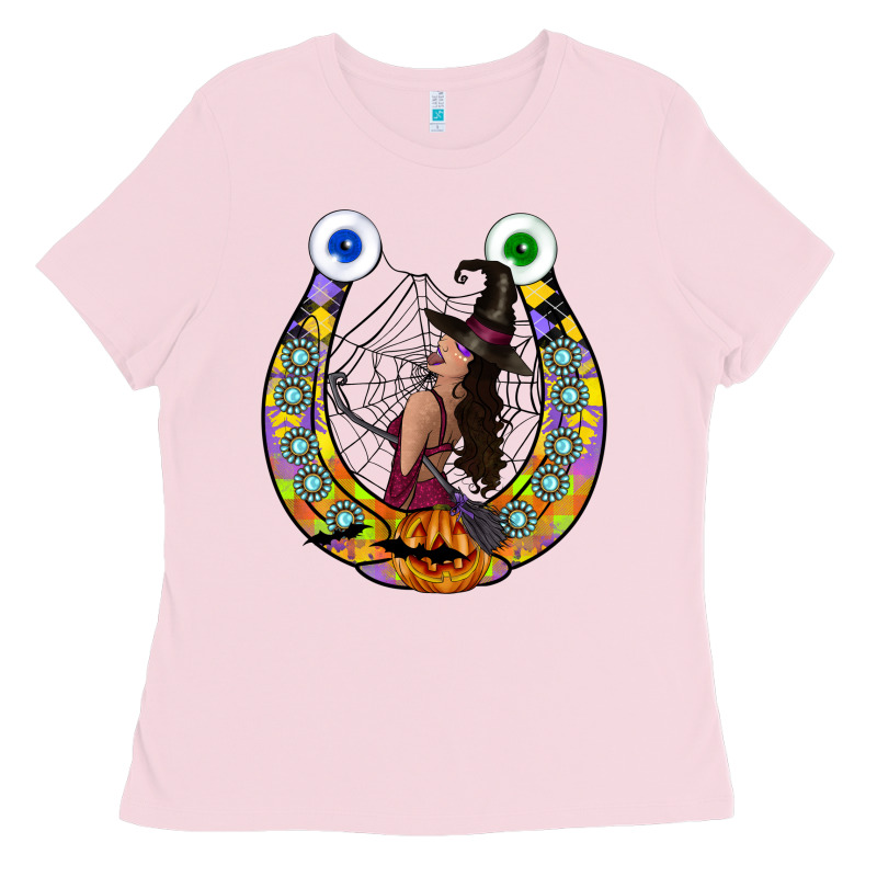 Halloween Horseshoe Ladies Tee by CowhideDigitalArt | Teevron