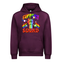 Mauve Wine support squad pride Urban Hoodie - FaDigitalArtStudio