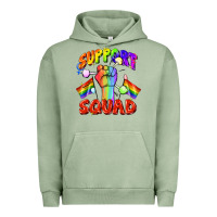Pigment Oil Green support squad pride Urban Hoodie - FaDigitalArtStudio