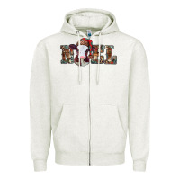 Oatmeal Heather western christmas baby cow noel Zipper Hoodie - Jasminsmagicworld
