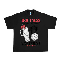 Black hot mess always stressed volleyball mama Urban Heavy Tee - MaliasSmallBusiness