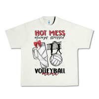 Pistachio hot mess always stressed volleyball mama Urban Heavy Tee - MaliasSmallBusiness