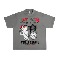 Tornado hot mess always stressed volleyball mama Urban Heavy Tee - MaliasSmallBusiness