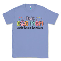 Colony Blue this dog mom wears her heart on her sleeve Classic Tee - MaliasSmallBusiness