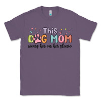 Lavender this dog mom wears her heart on her sleeve Classic Tee - MaliasSmallBusiness