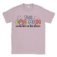 Lilac this dog mom wears her heart on her sleeve Classic Tee - MaliasSmallBusiness