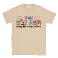 Mushroom this dog mom wears her heart on her sleeve Classic Tee - MaliasSmallBusiness