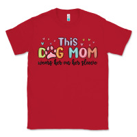 Red this dog mom wears her heart on her sleeve Classic Tee - MaliasSmallBusiness