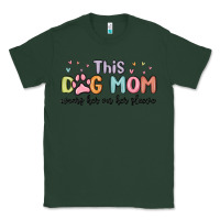 Sports Green this dog mom wears her heart on her sleeve Classic Tee - MaliasSmallBusiness