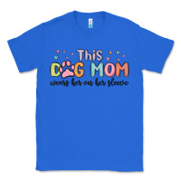 True Royal this dog mom wears her heart on her sleeve Classic Tee - MaliasSmallBusiness