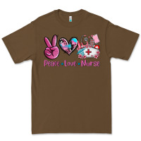 Cacao peace love nurse Premium Tee - AdoDesignShop