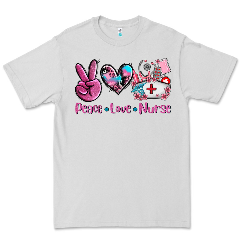 Peace Love Nurse Premium Tee by AdoDesignShop | Teevron
