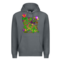 Rock Louisiana Map Mardi Gras Premium Hoodie - HowdyJamesFarm