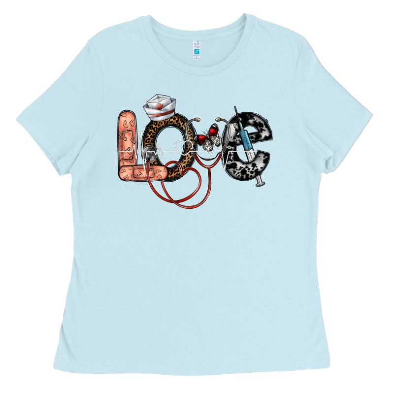 Love Nurse Ladies Tee by SublimationCraftShop | Teevron