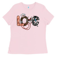 Bubblegum Pink love nurse Ladies Tee - SublimationCraftShop