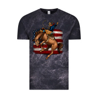 Cloud Black Bucking Bronco Vintage Tee - Jasminsmagicworld