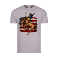 Vintage Zinc Bucking Bronco Vintage Tee - Jasminsmagicworld