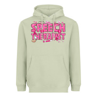 Matcha breast cancer speech therapist Heavyweight Hoodie - texasbilliewilder
