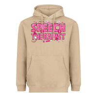 Mushroom breast cancer speech therapist Heavyweight Hoodie - texasbilliewilder
