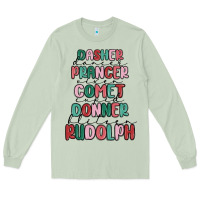 Matcha dasher dancer prancer vixer comet cupid donner bli Long Sleeve Tee - MaliasSmallBusiness
