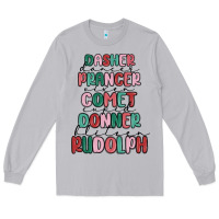 Moon Dust dasher dancer prancer vixer comet cupid donner bli Long Sleeve Tee - MaliasSmallBusiness