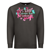 Smoke My god is stronger than Cancer Awareness Premium Sweatshirt - HowdyJamesFarm