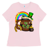 Bubblegum Pink st. patricks day barrel beer Ladies Tee - Neo Western