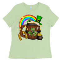 Matcha st. patricks day barrel beer Ladies Tee - Neo Western