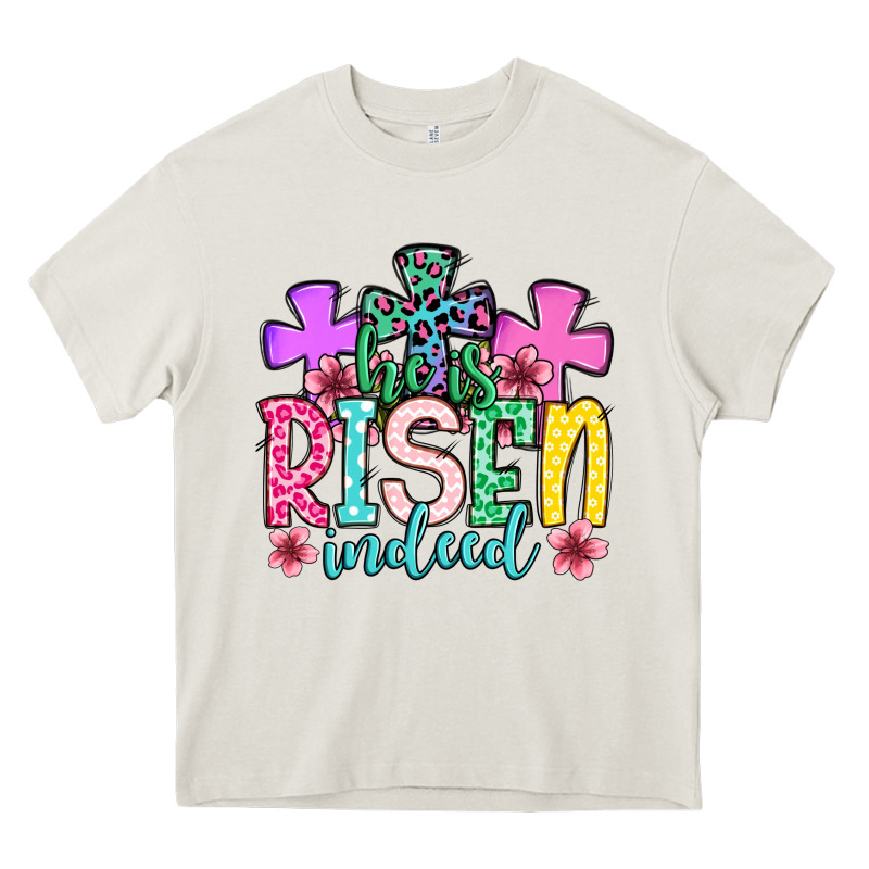Easter Day He Is Risen Indeed Heavy Core Tee by OliviaCreatesArt | Teevron