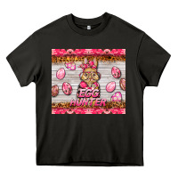 Asphalt easter pink camouflage egg hunter  bunny Heavy Core Tee - BarkalooDesign