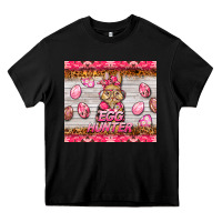 Black easter pink camouflage egg hunter  bunny Heavy Core Tee - BarkalooDesign