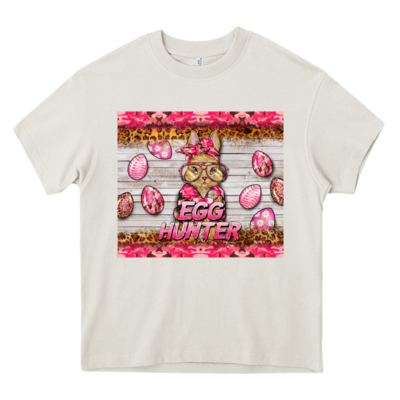Easter Pink Camouflage Egg Hunter  Bunny Heavy Core Tee by BarkalooDesign | Teevron
